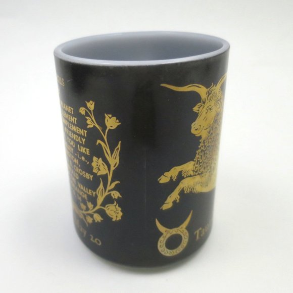 Vintage Milk Glass Taurus Mug - Picture 4 of 10